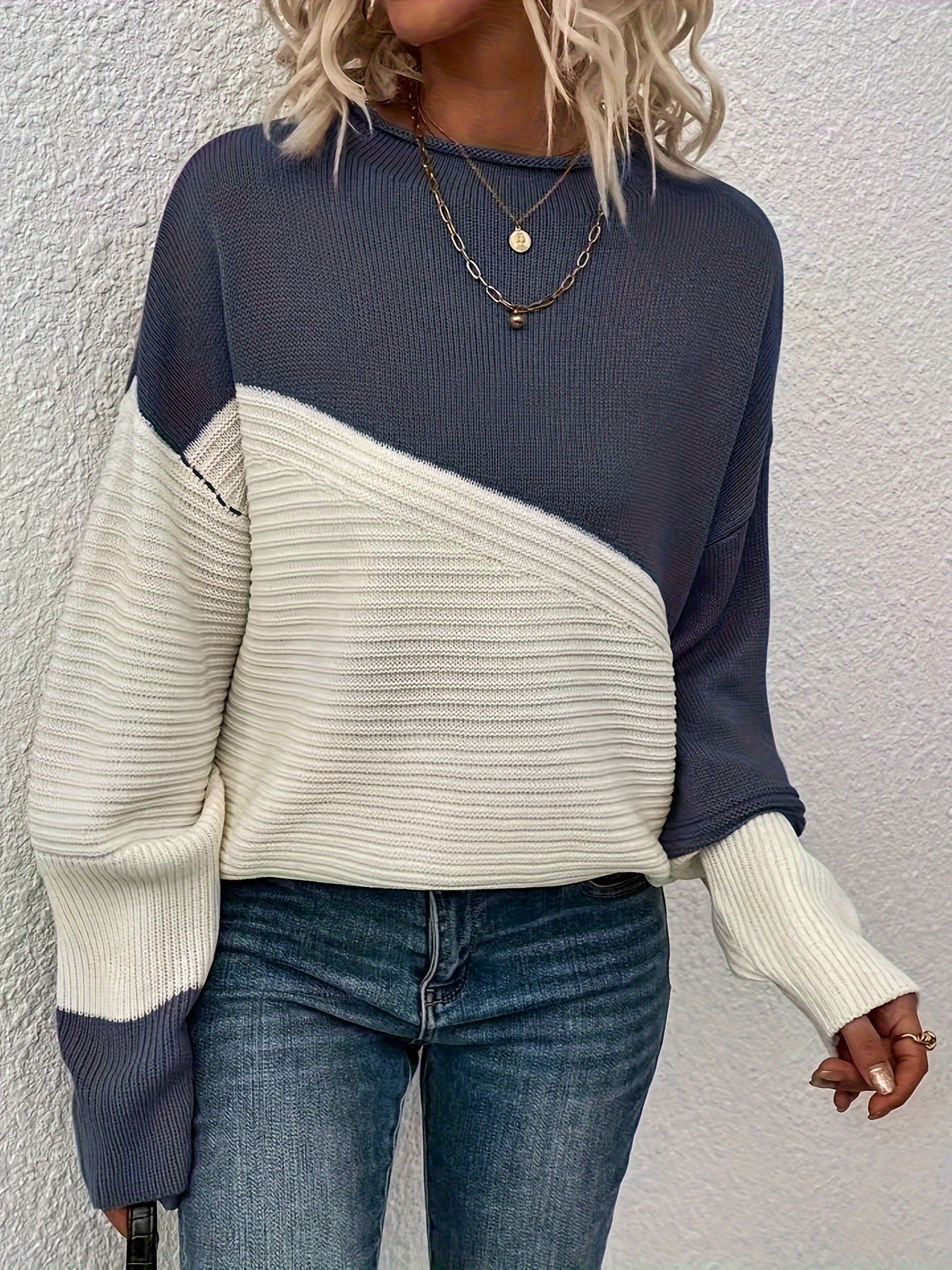 Weißer Oversize Pullover – Mila