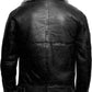 Johann stilvolle lederjacke – zeitloses herren-design aus echtleder