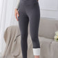 Schwarze Thermo-Leggings mit Fleece – Clara