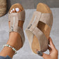 Braune Sandalen mit Reißverschluss - Mia