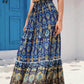 Blauer Boho-Rock Paisleymuster - Elena