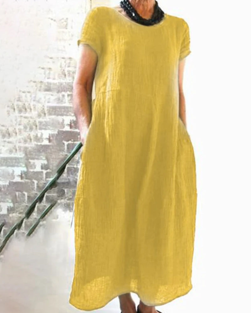 Elsa - legeres baumwoll-Midikleid
