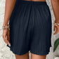 Schwarze Plissee Shorts - Lara