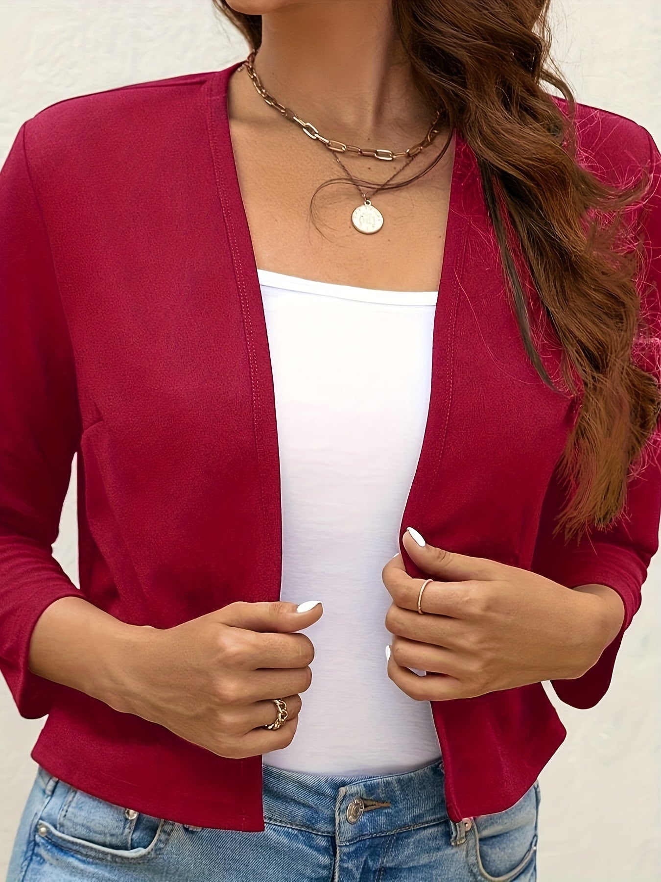 Schwarze Crop Blazerjacke - Lisa