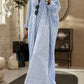 Langes gestreiftes kleid