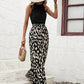 Ledi - jumpsuit mit leopardenmuster und weitem bein