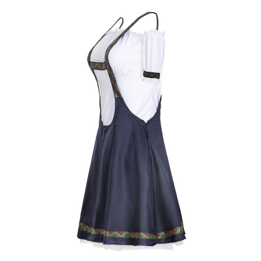 Elektra | dirndl kleid mit stickborten und herzausschnitt für frauen