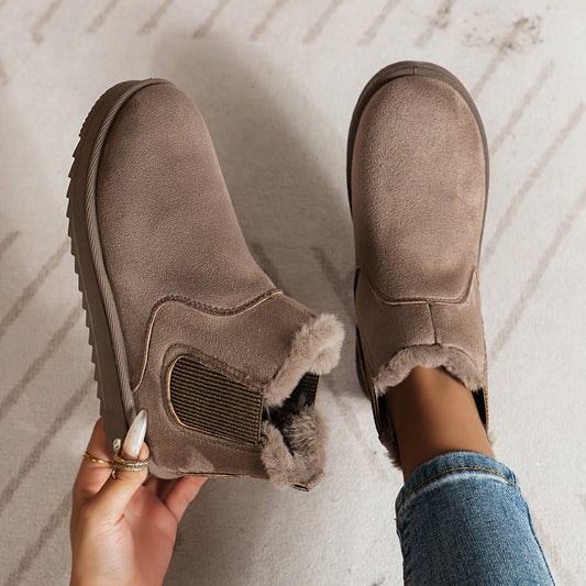 Winter Boots Braun – Komfortable Chelsea-Boots für Damen