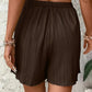 Schwarze Plissee Shorts - Lara