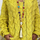 Orion Blauer Strickpullover mit Kapuze - Emma