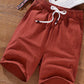 Sandfarbene Leinenshorts – Felix
