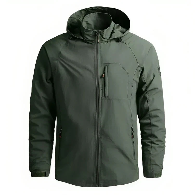 Herren outdoor-softshelljacke mit kapuze – wetterfest & flexibel
