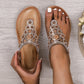 Braune Sandalen mit Strasssteinen - Miriam