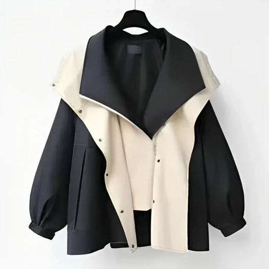 Damen stilvolle regenjacke langarm – leichter wetterschutz