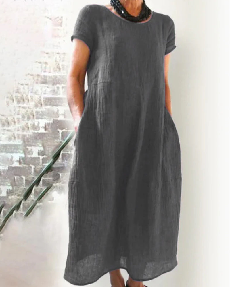 Elsa - legeres baumwoll-Midikleid