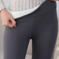 Schwarze Thermo-Leggings mit Fleece – Clara