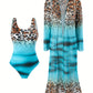 Badeanzug mit Leopardenmuster - Carla