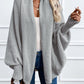Khaki Strick-Cardigan mit Fledermausärmeln – Clara