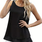Königsblaues Layered-Tanktop - Sophia