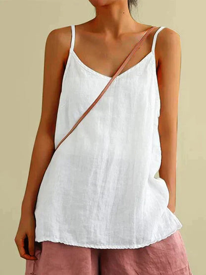 Milena - sommer leinen top