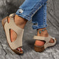 Weiße Sandalen mit Cutouts - Tessa