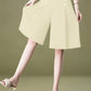 Elegante Braune Shorts mit Knöpfen - Nora