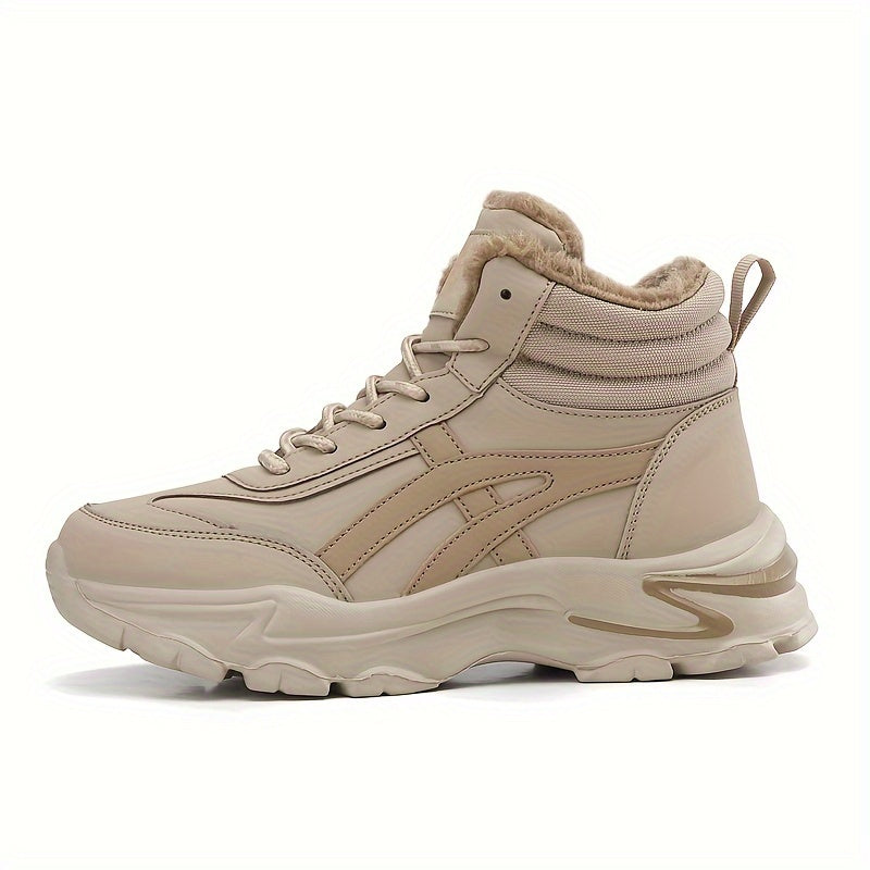 Beige Winter Ankleboots Damen - Emma