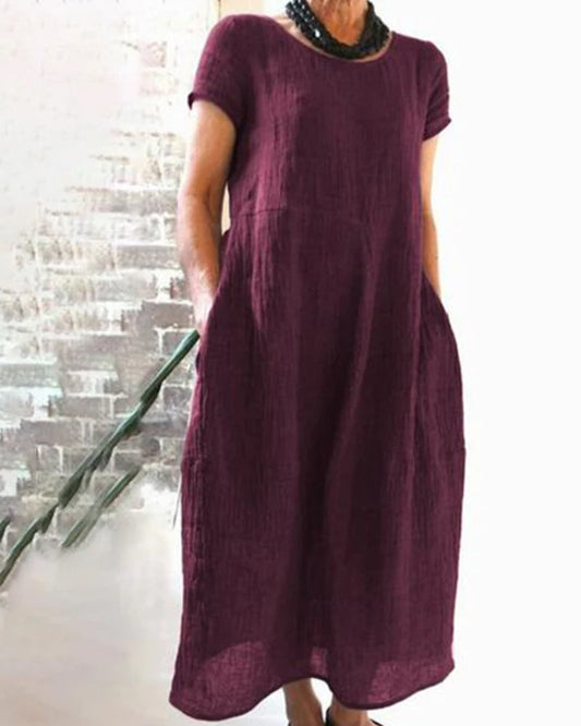 Elsa - legeres baumwoll-Midikleid