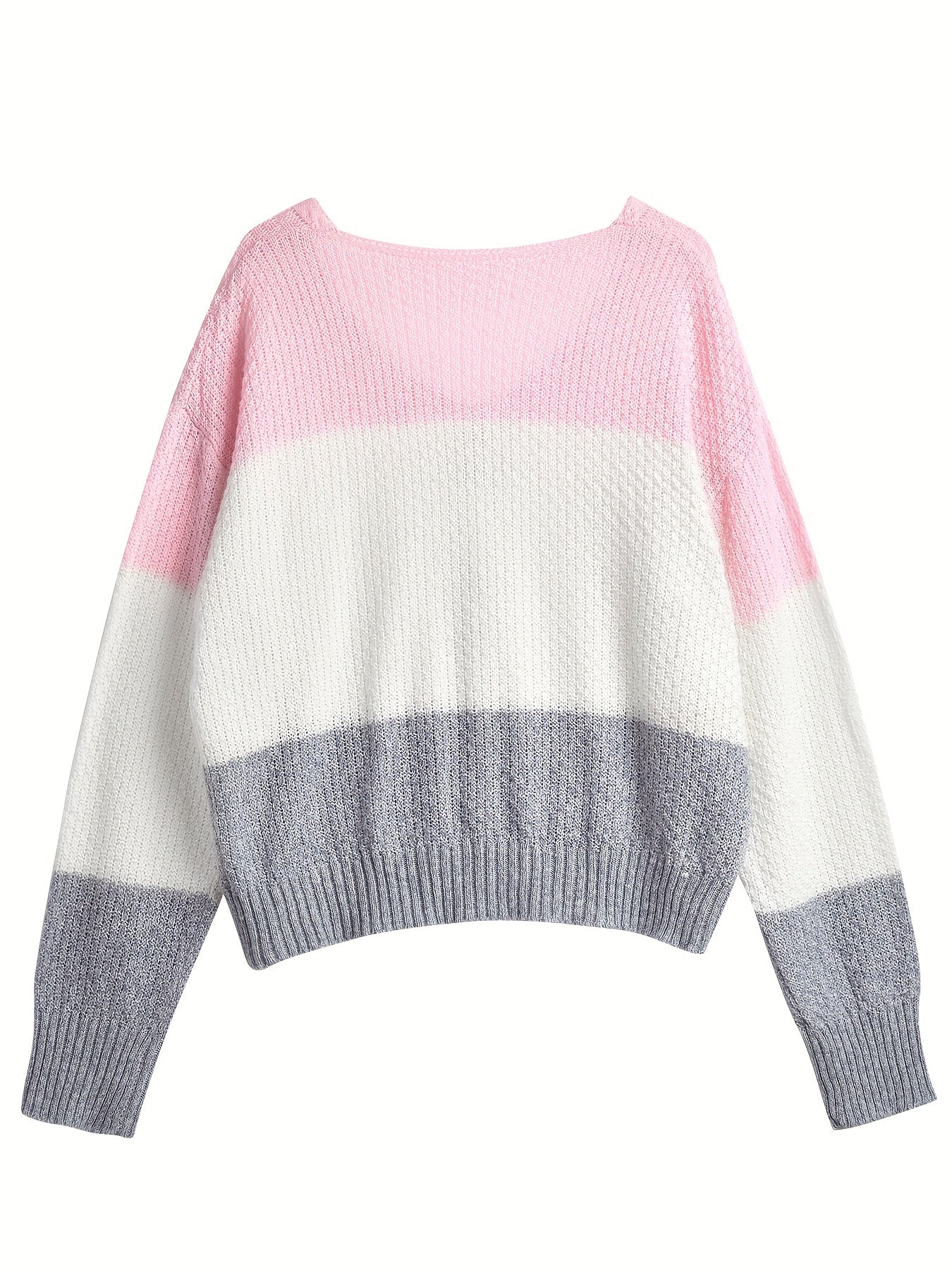 Bunter V-Ausschnitt Pullover – Clara