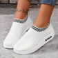 Schwarz Sportlich Chic Sneaker - Nora