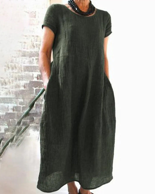Elsa - legeres baumwoll-Midikleid