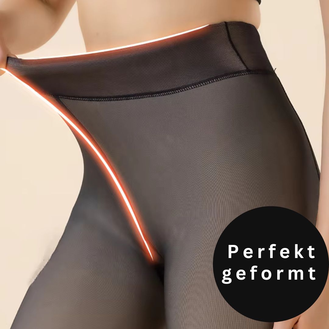 Schwarze Elegante Warme Strumpfhose für Damen – Clara