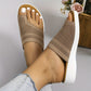 Weiße Strick-Flip-Flops - Alina