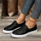 Schwarze Slip-On Loafer - Laura