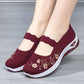 Isla - Orthopädische Florale Schwarze Slip-Ons