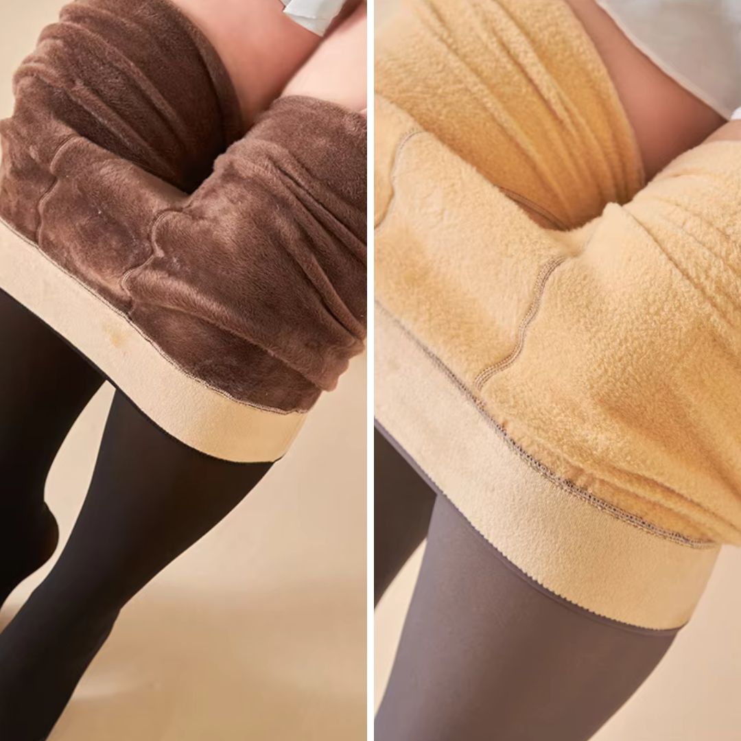 Schwarze Elegante Warme Strumpfhose für Damen – Clara