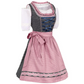 Cadence | dirndl kleid mit rosenakzenten und schattendruck für frauen