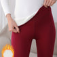 Schwarze Thermo-Leggings mit Fleece – Clara