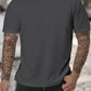 Einfarbiges T-Shirt mit Grafikdesign - Max