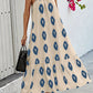 Beige-Aztek-Print Maxikleid - Elena