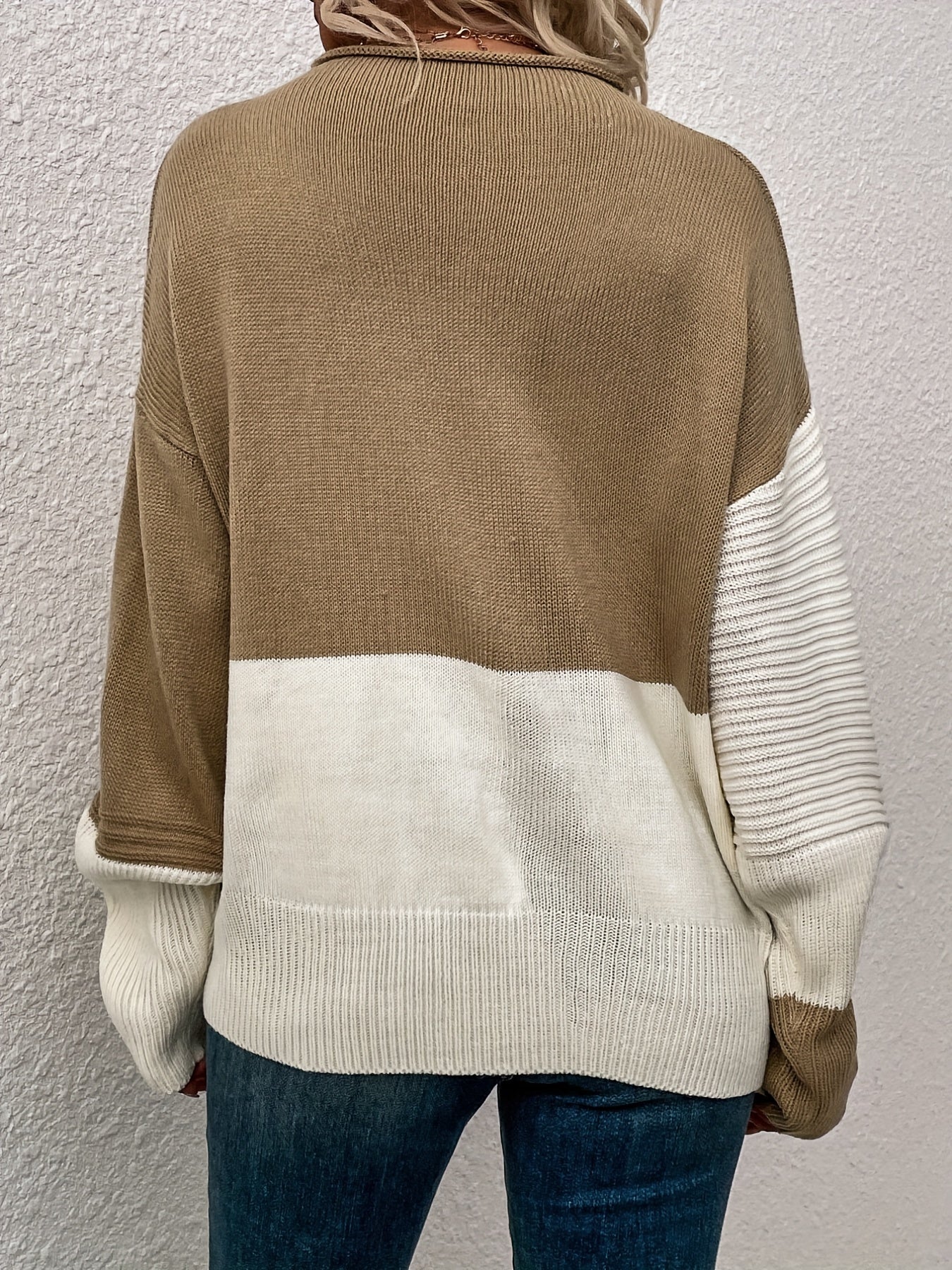Weißer Oversize Pullover – Mila