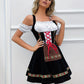 Godiva | mini-dirndl kleid mit stickbordüre und carmen-ausschnitt für frauen