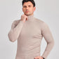 Klassischer Herren Rollkragenpullover Khaki - Leon