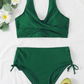 Zoe – Smaragdgrünes Bikini-Set mit High Waist