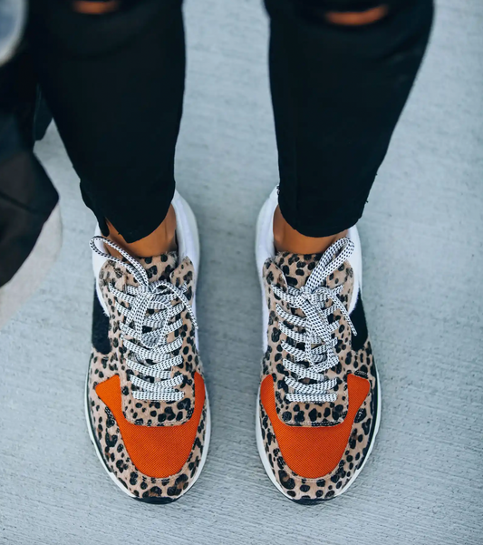 Turnschuhe mit leopardenmuster - Tessa