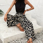Ledi - jumpsuit mit leopardenmuster und weitem bein