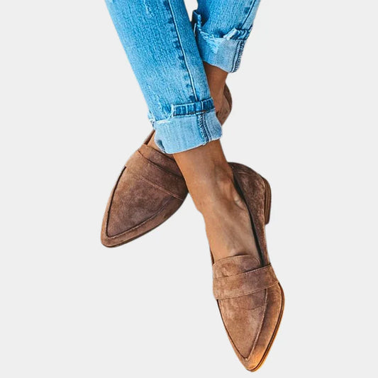 Damen-slipper in wildlederoptik – damen