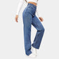 Emma high-waist straight-leg jeans