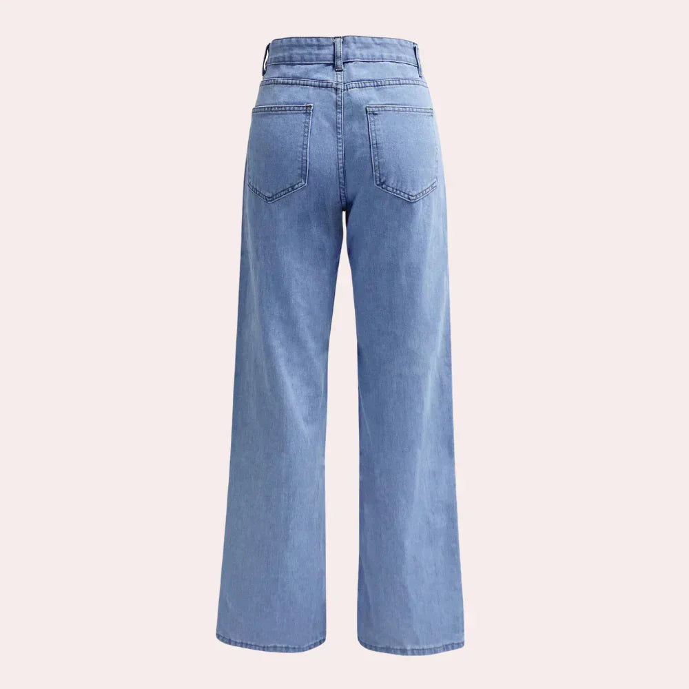 Emma high-waist straight-leg jeans