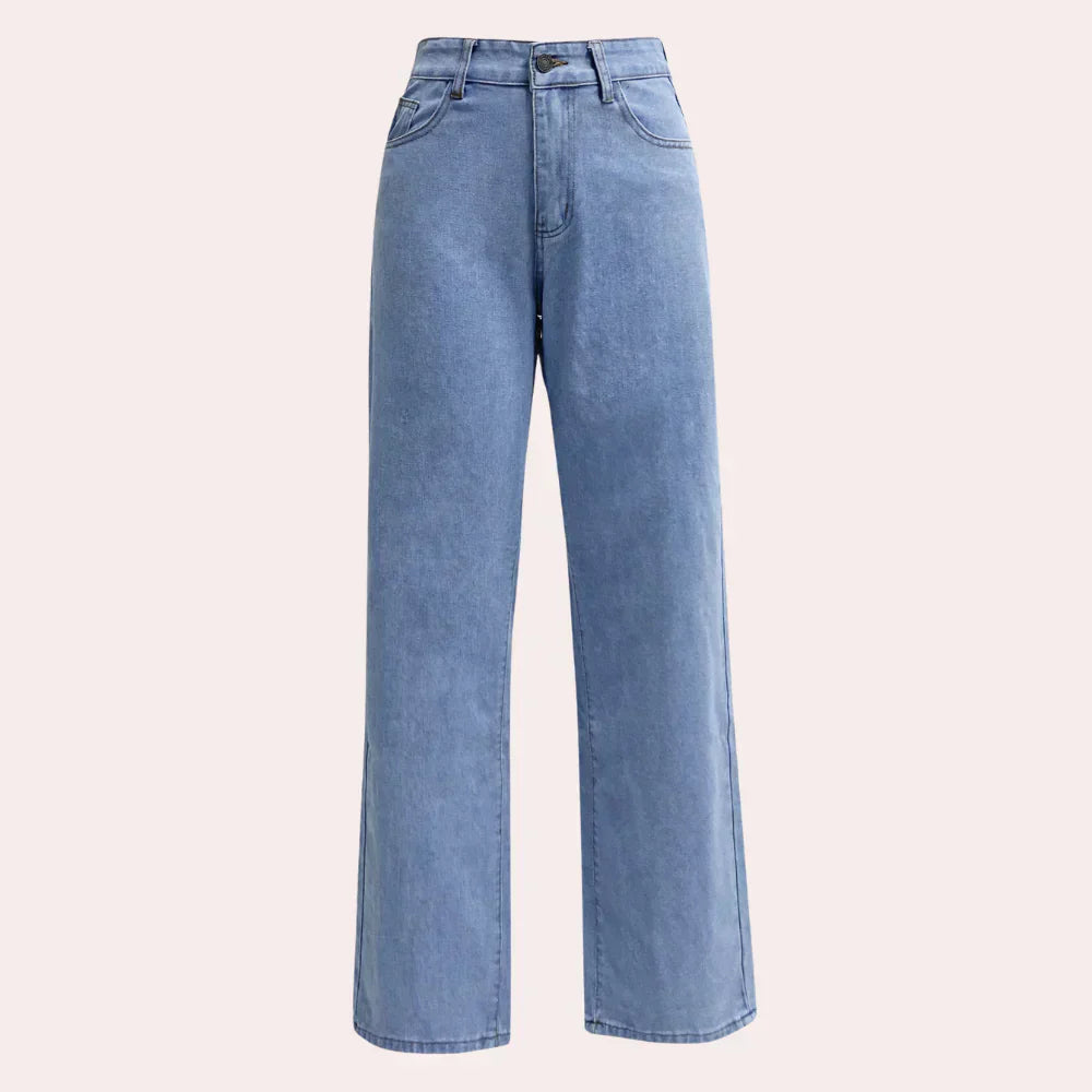 Emma high-waist straight-leg jeans